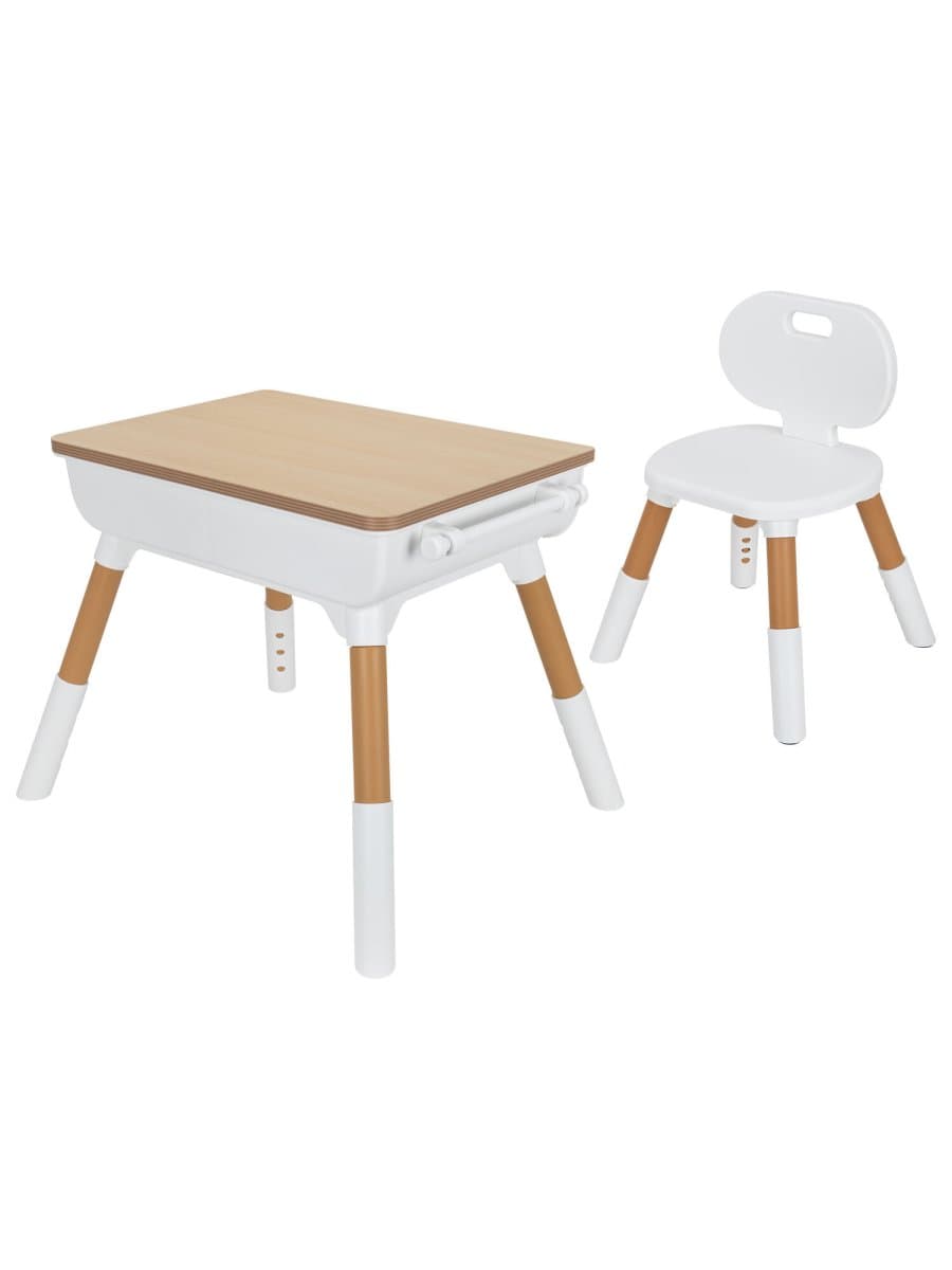 Стол детский + стул BRABIX KIDS CS-001, растущий, 2-7 лет, ЛДСП, пластик, 533288
