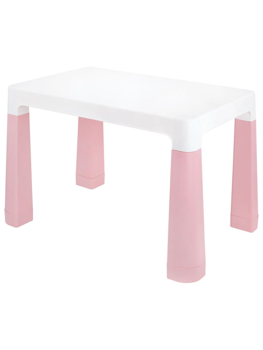 Стол детский + стул BRABIX KIDS CS-003, 2-7 лет, пластик белый + розовый, 533291