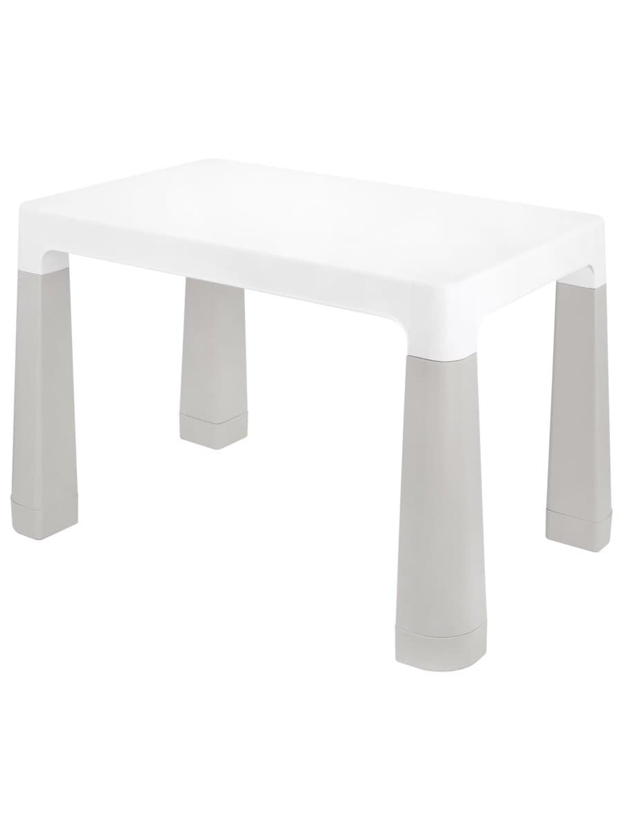 Стол детский + стул BRABIX KIDS CS-003, 2-7 лет, пластик белый + серый, 533292
