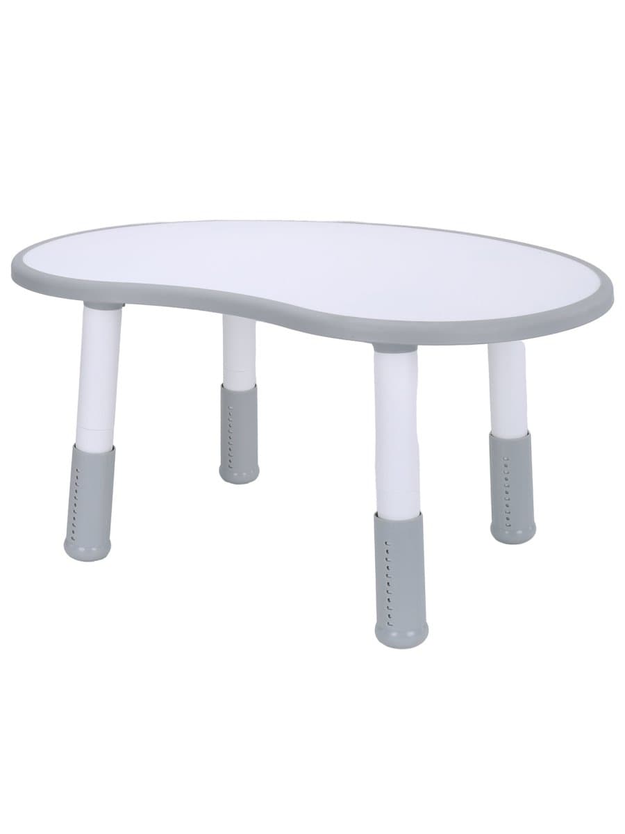 Стол детский BRABIX KIDS CT-002, растущий, 2-8 лет, пластик белый + серый, 533296