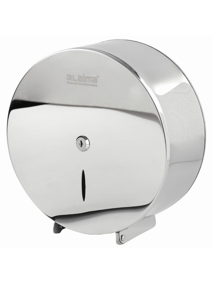 Диспенсер для туалетной бумаги LAIMA PROFESSIONAL INOX, (Система T2) малый, нержавеющая сталь, зеркальный, 605699