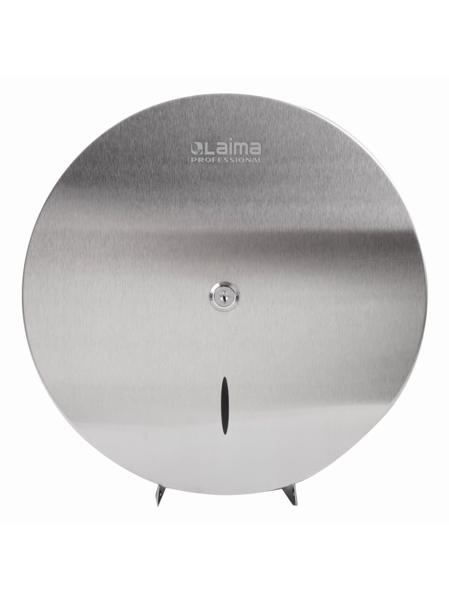 Диспенсер для туалетной бумаги LAIMA PROFESSIONAL INOX, (Система T1) БОЛЬШОЙ, нержавеющая сталь, матовый, 605700