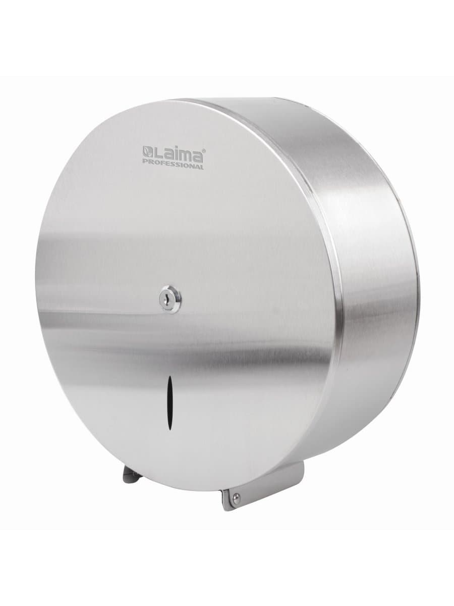 Диспенсер для туалетной бумаги LAIMA PROFESSIONAL INOX, (Система T1) БОЛЬШОЙ, нержавеющая сталь, матовый, 605700