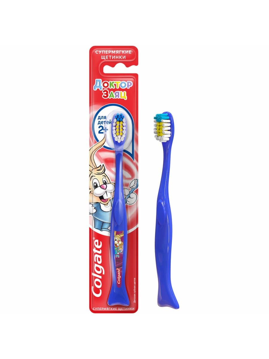 Зубная щетка детская (2+лет) COLGATE, супер мягкая, 4606144002618