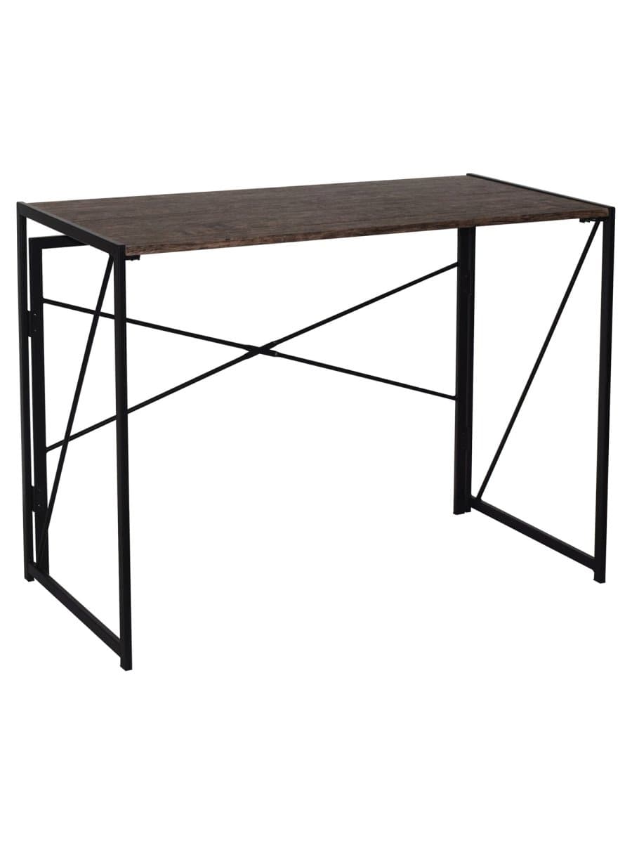 Стол на металлокаркасе BRABIX "LOFT CD-002", 1000х500х750 мм, складной, цвет морёный дуб, 641212