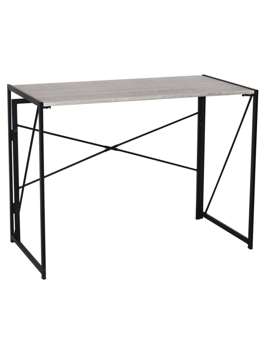 Стол на металлокаркасе BRABIX "LOFT CD-002", 1000х500х750 мм, складной, цвет дуб антик, 641213