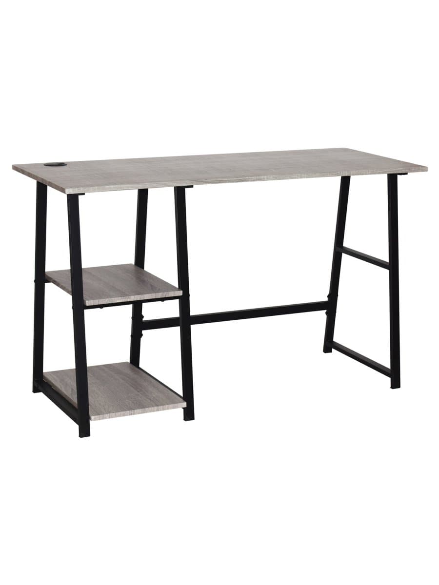 Стол на металлокаркасе BRABIX "LOFT CD-006", 1200х500х730 мм, 2 полки, цвет дуб антик, 641225