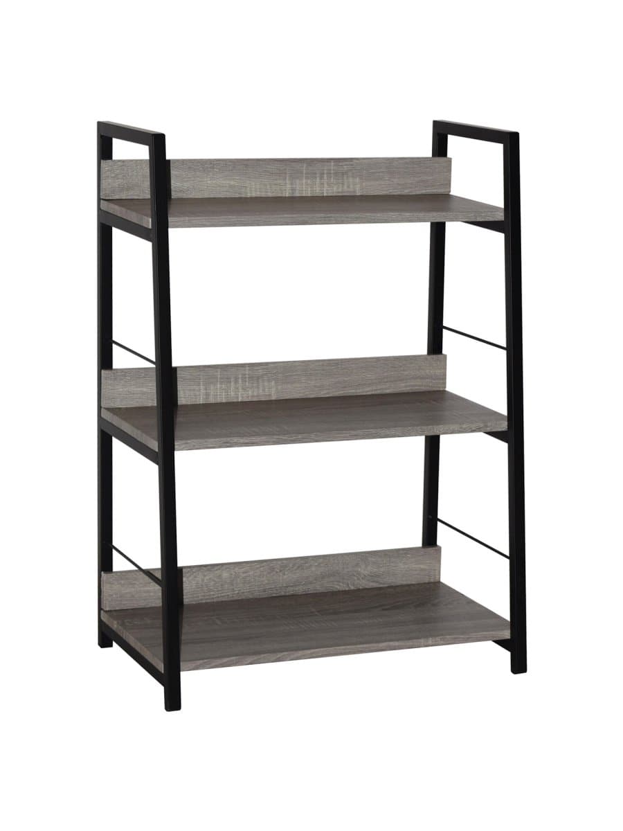 Стеллаж на металлокаркасе BRABIX "LOFT SH-002", 600х350х845 мм, цвет дуб антик, 641232