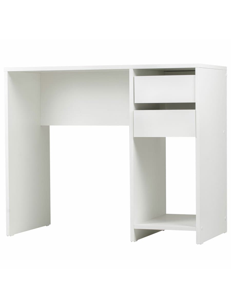 Стол письменный/компьютерный BRABIX "Scandi CD-017", 900х450х750 мм, 2 ящика, белый, 641894, ЦБ013706-1