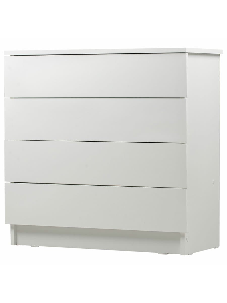 Комод BRABIX "Scandi CM-001", 750х330х730 мм, 4 ящика, ЛДСП, белый, 641900, ЦБ013659 -1