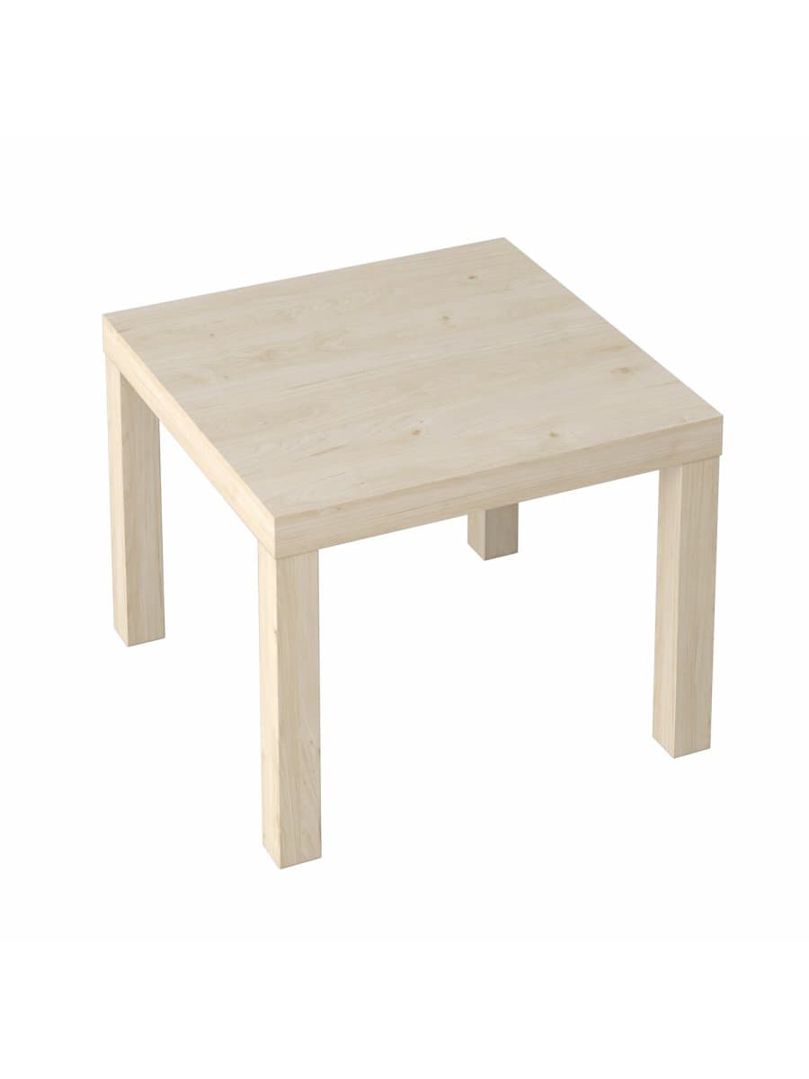Стол журнальный "Лайк" аналог IKEA (550х550х440 мм), дуб светлый