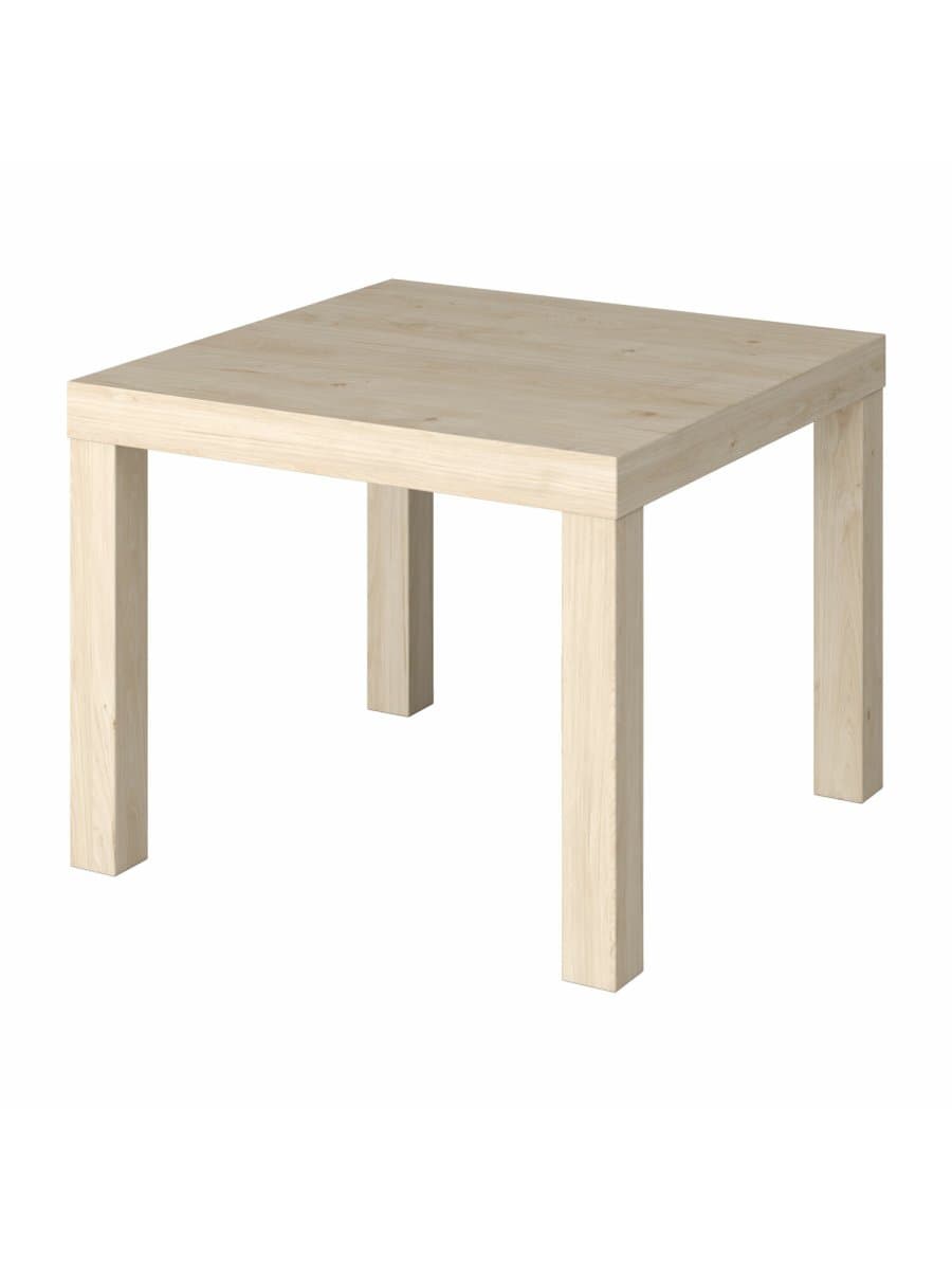 Стол журнальный "Лайк" аналог IKEA (550х550х440 мм), дуб светлый