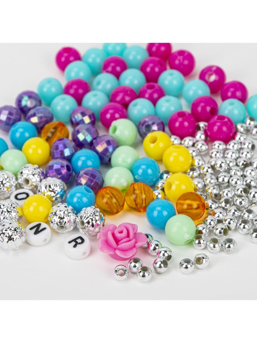 Набор для создания бижутерии и украшений BEADS SET ЕДИНОРОГИ, 164 элемента, BRAUBERG KIDS, 664699