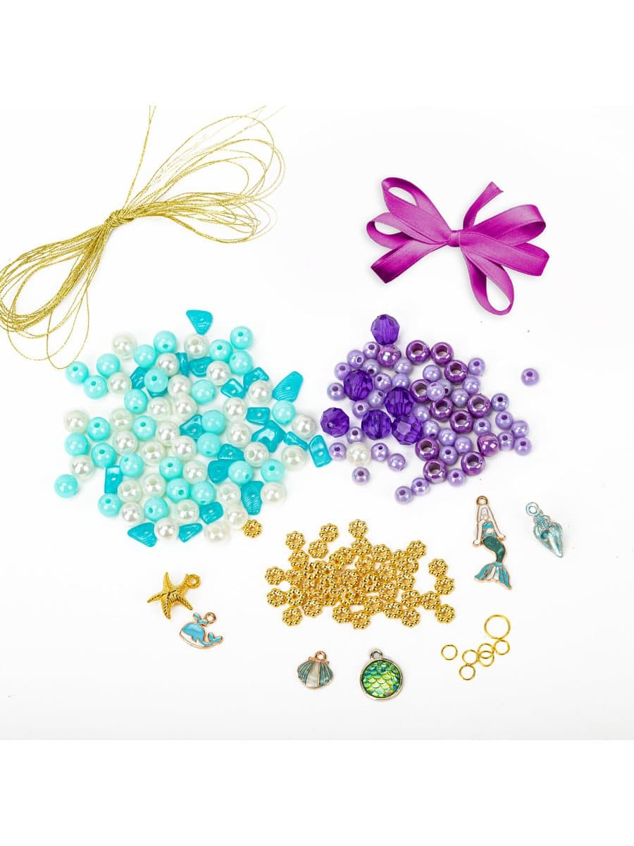 Набор для создания бижутерии и украшений BEADS SET РУСАЛКИ, 188 элементов, BRAUBERG KIDS, 664700