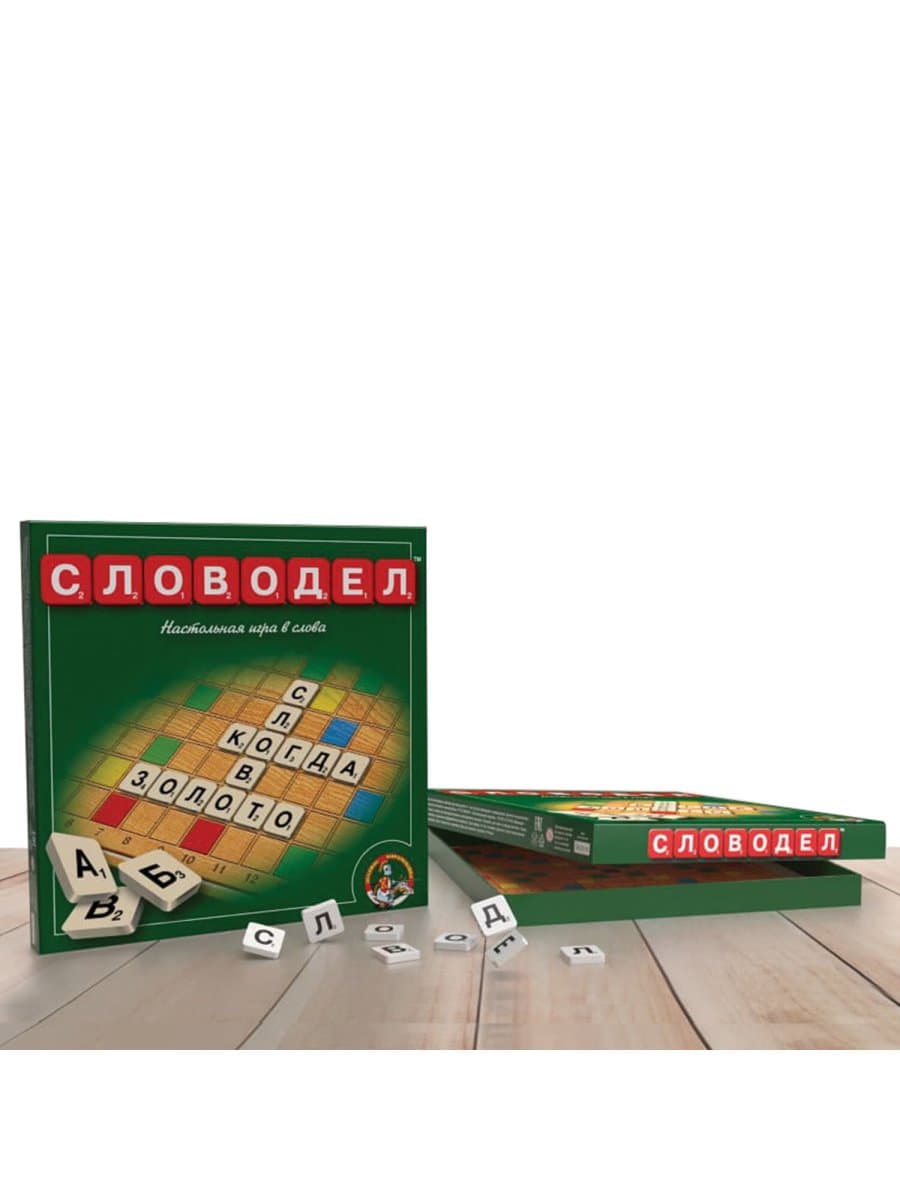Игра настольная "Словодел" (зеленый), 0309