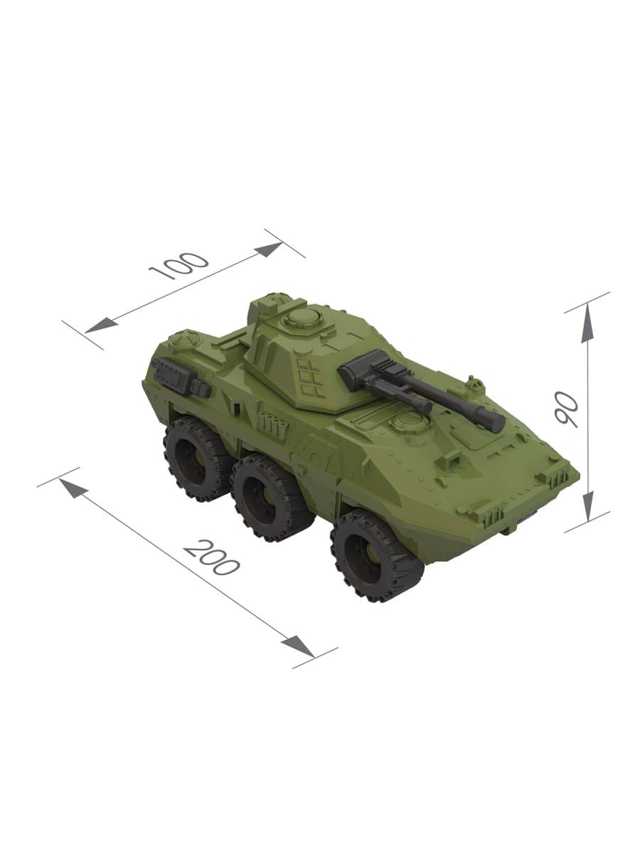 Военная машина игрушечная БМП "Скорпион", пластиковая, 20x10x9 см, НОРДПЛАСТ, 250