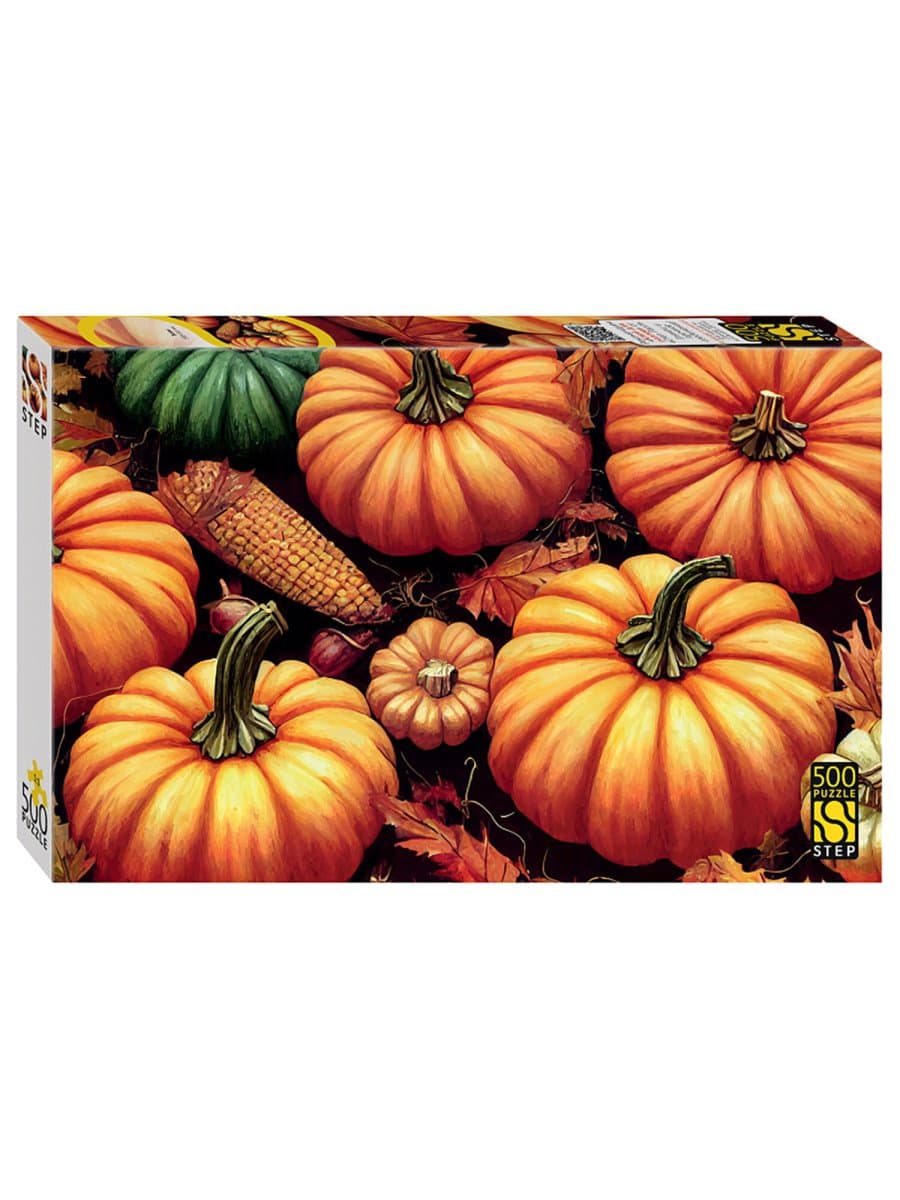 Пазл картонный, 500 элементов, АССОРТИ, поле 50х34,5 см, STEP PUZZLE