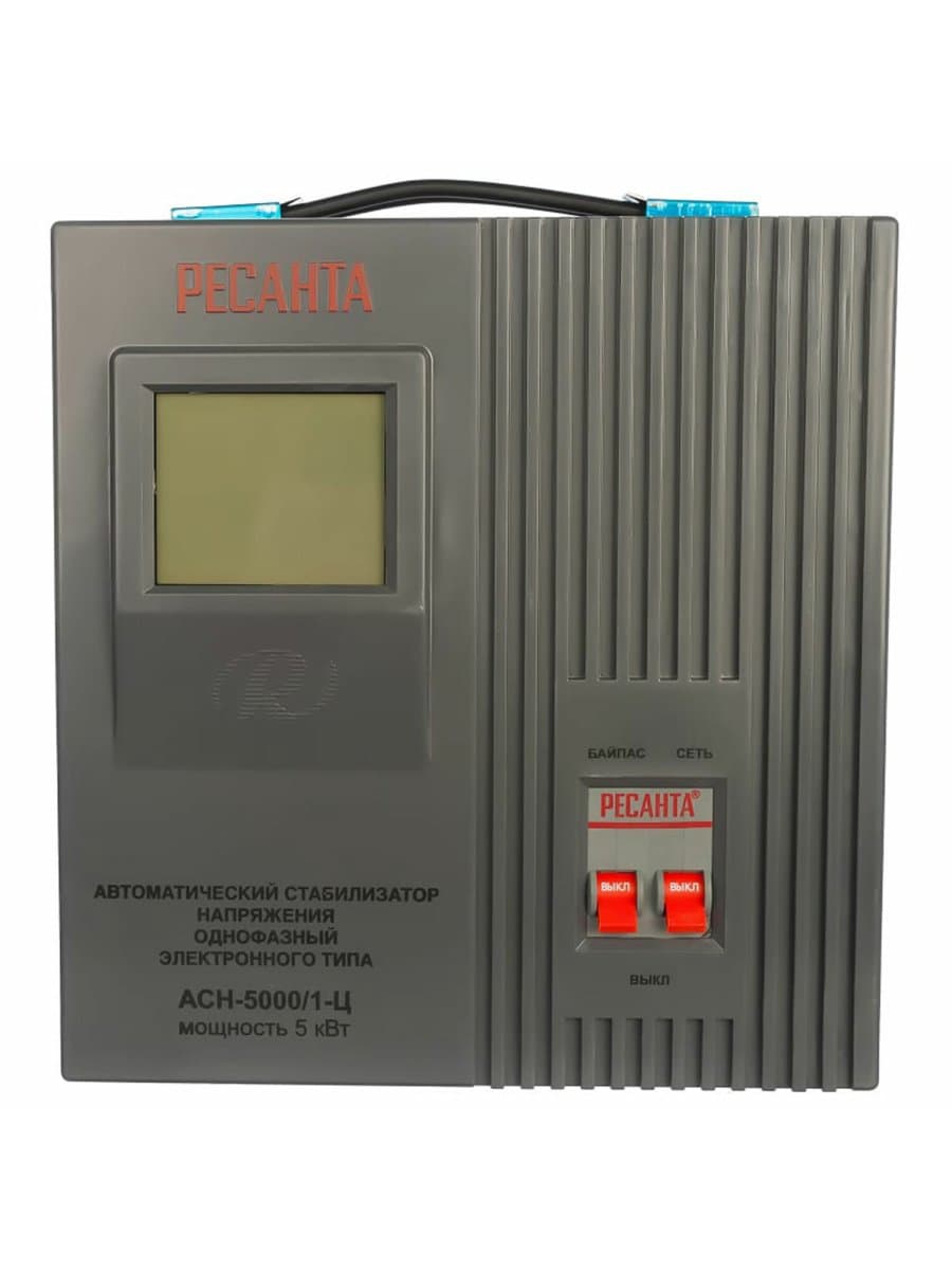 Стабилизатор РЕСАНТА АСН-5000/1-Ц, 5000 Вт, 140-260 В, напольный, 63/6/6