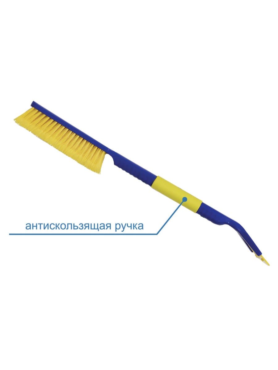 Щетка со скребком для снега автомобильная 63 cм, мягкая щетина, GOODYEAR, WB-09, GY000209
