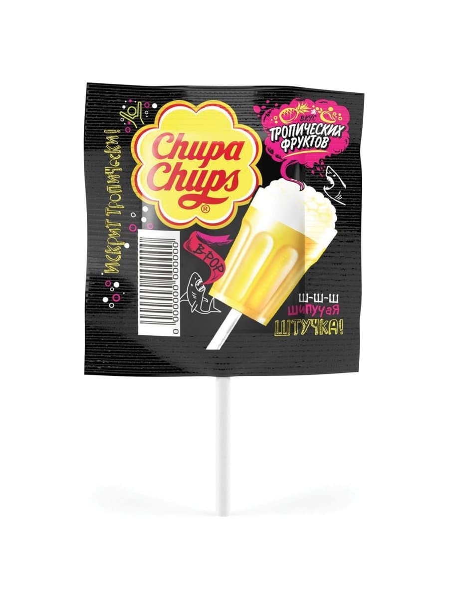 Карамель CHUPA CHUPS (Чупа-Чупс) "В-РОР" тропический, 15 г, 85594