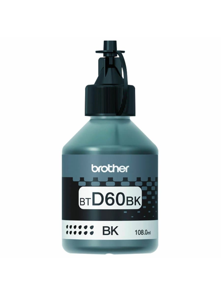 Чернила BROTHER (BTD60BK) для СНПЧ DCP-T310/T510W/T710W, черные, оригинальные, ресурс 6500 страниц