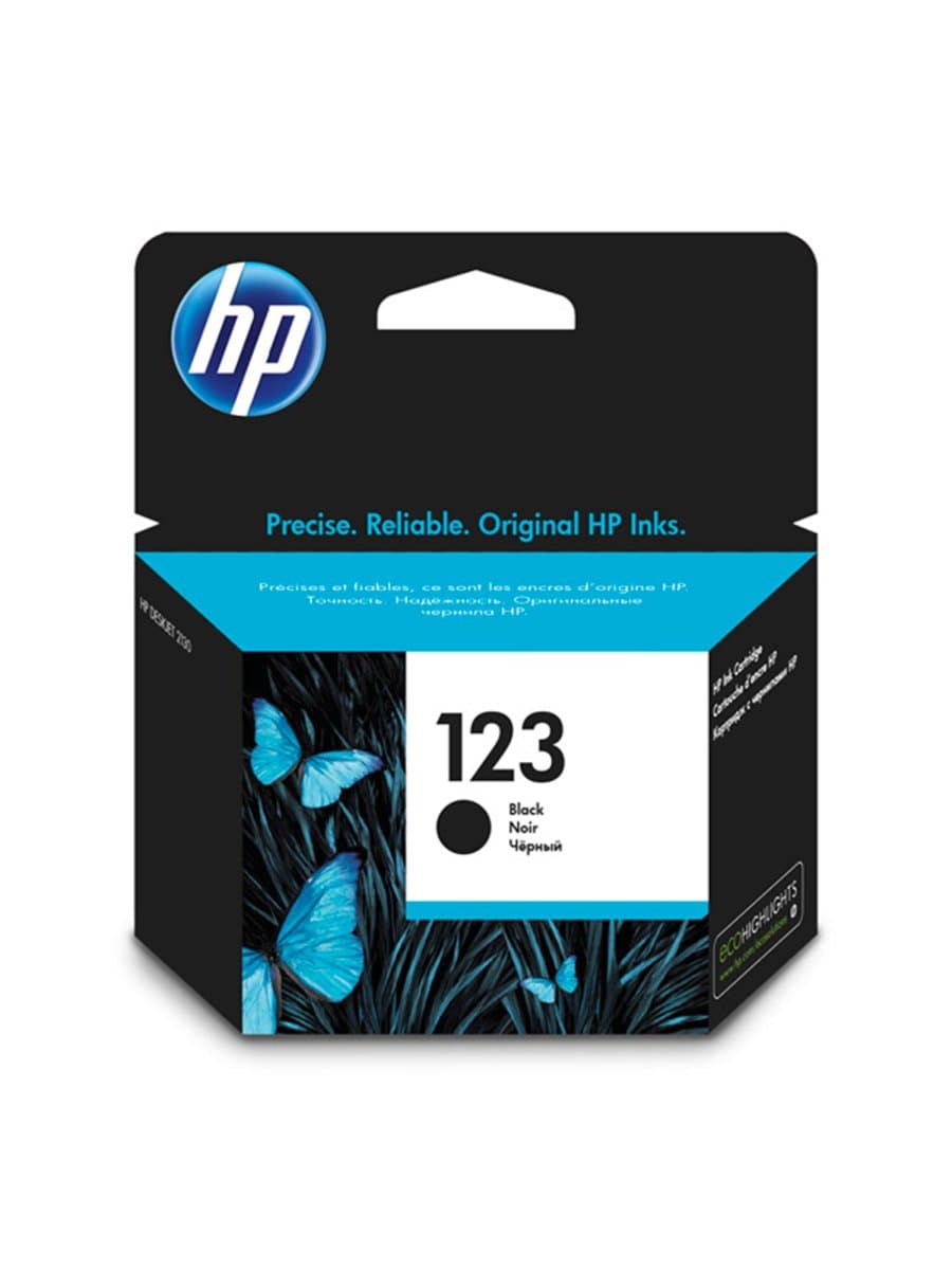Картридж струйный HP (F6V17AE) Deskjet 2130, №123, чёрный, оригинальный, ресурс 120 стр.