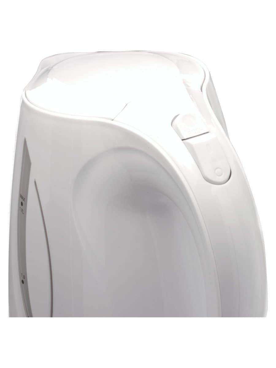 Чайник SONNEN KT-1758, 1,7 л, 2200 Вт, закрытый нагревательный элемент, пластик, белый, 453415
