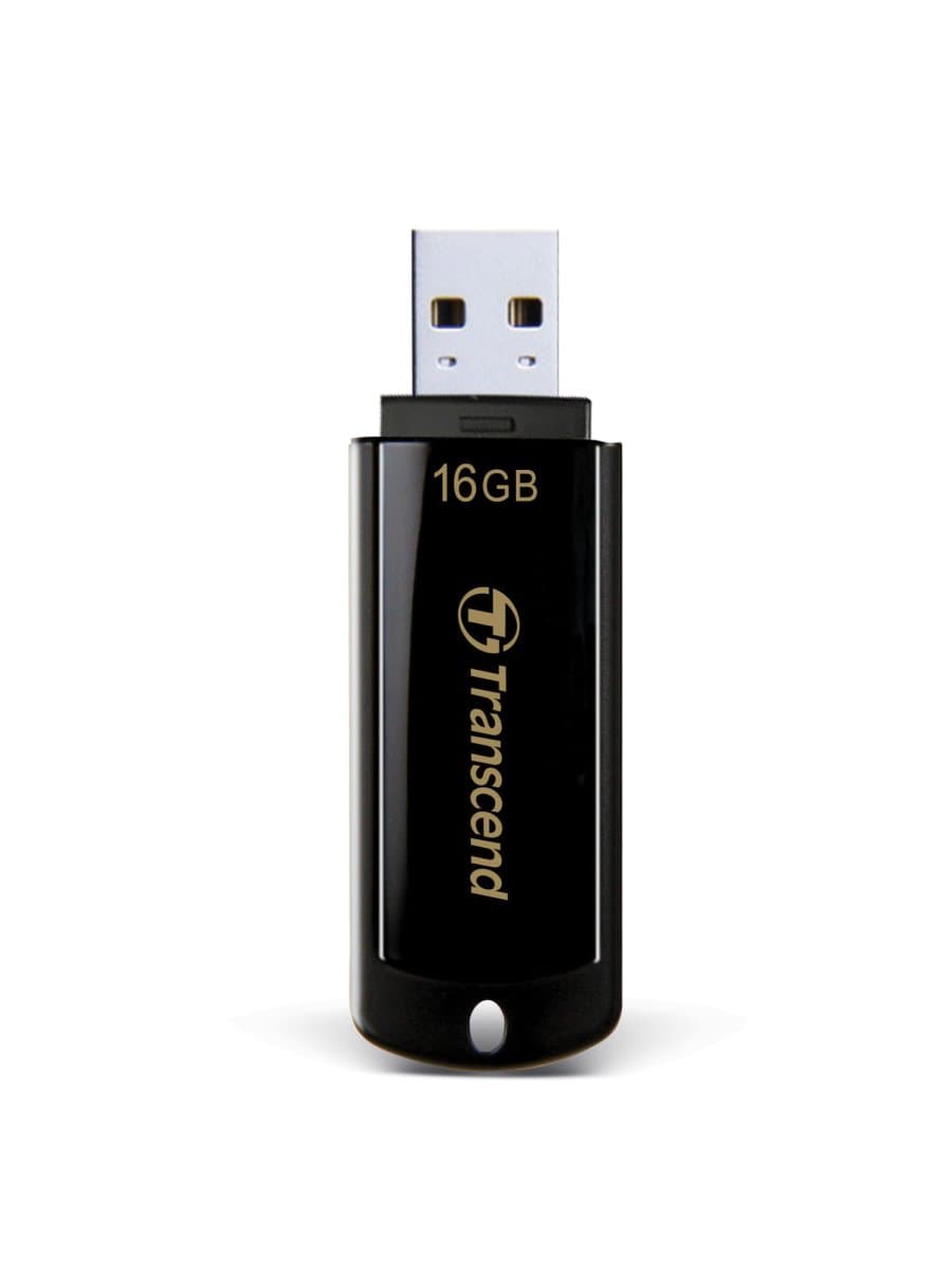 Флеш-диск 16 GB, TRANSCEND Jet Flash 350, USB 2.0, черный, TS16GJF350