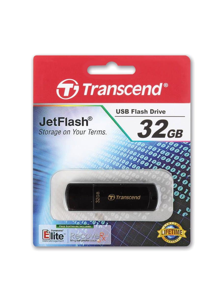 Флеш-диск 32 GB, TRANSCEND Jet Flash 350, USB 2.0, черный, TS32GJF350