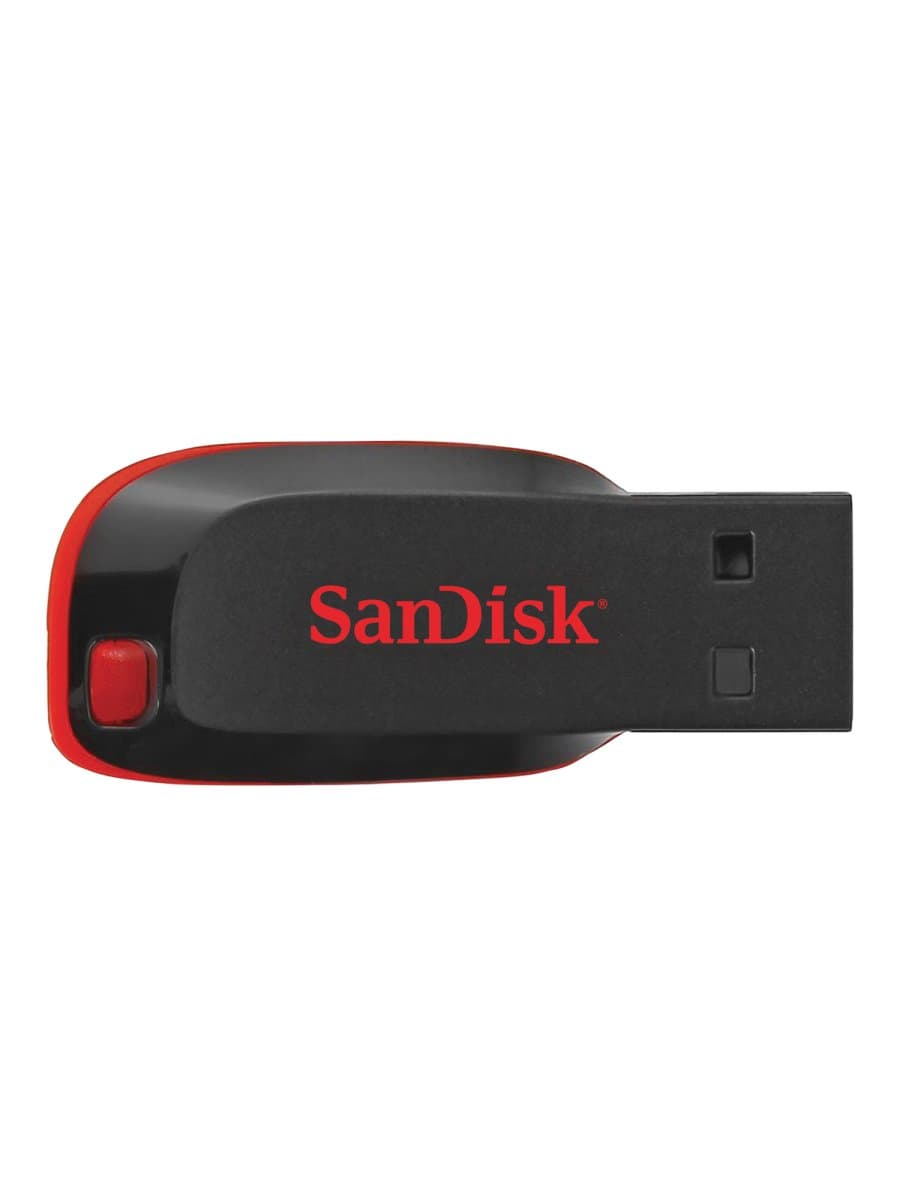 Флеш-диск 16 GB, SANDISK Cruzer Blade, USB 2.0, черный, SDCZ50-016G-B35
