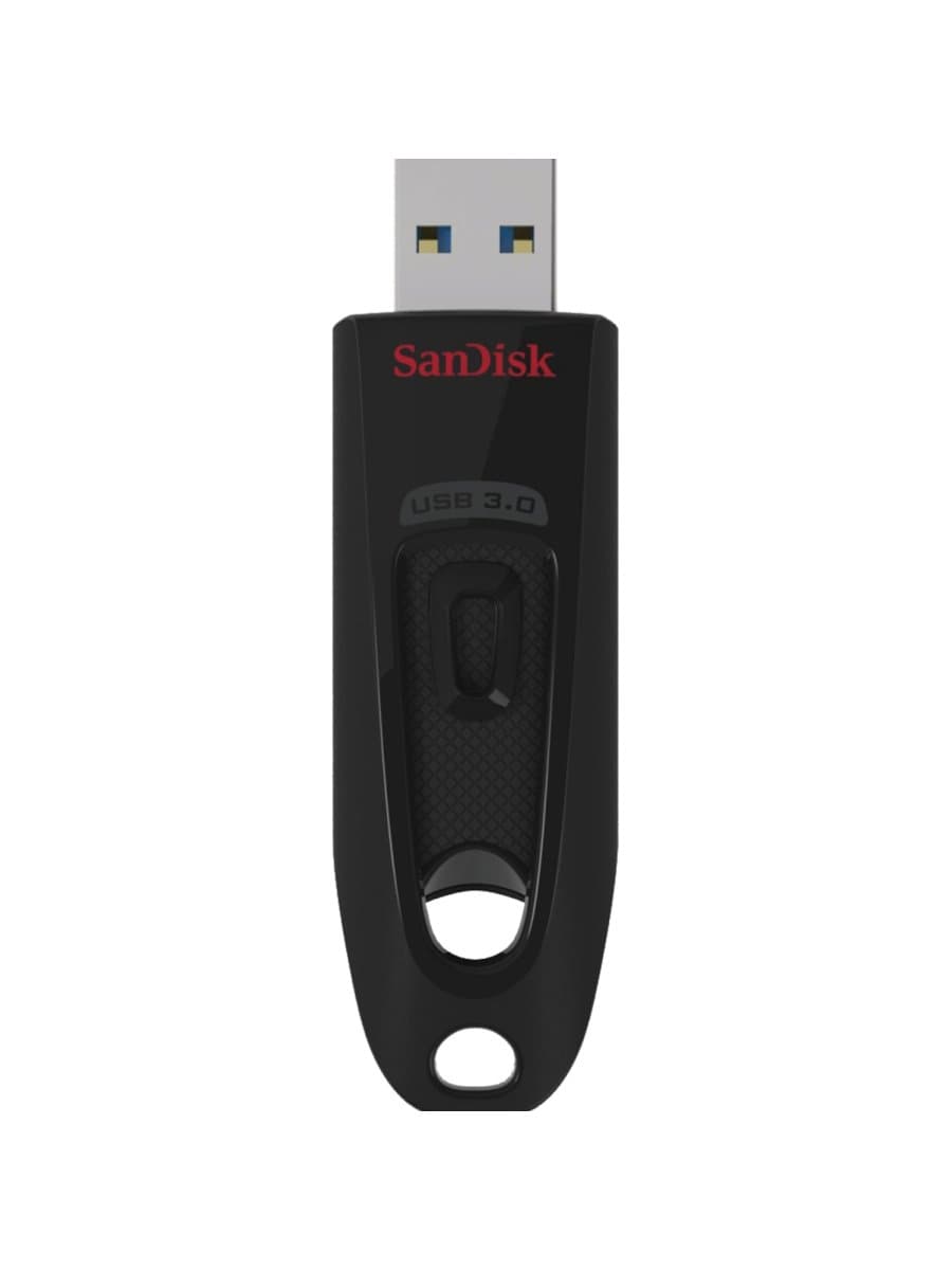 Флеш-диск 128 GB, SANDISK Cruzer Ultra, USB 3.0, черный, SDCZ48-128G-U46
