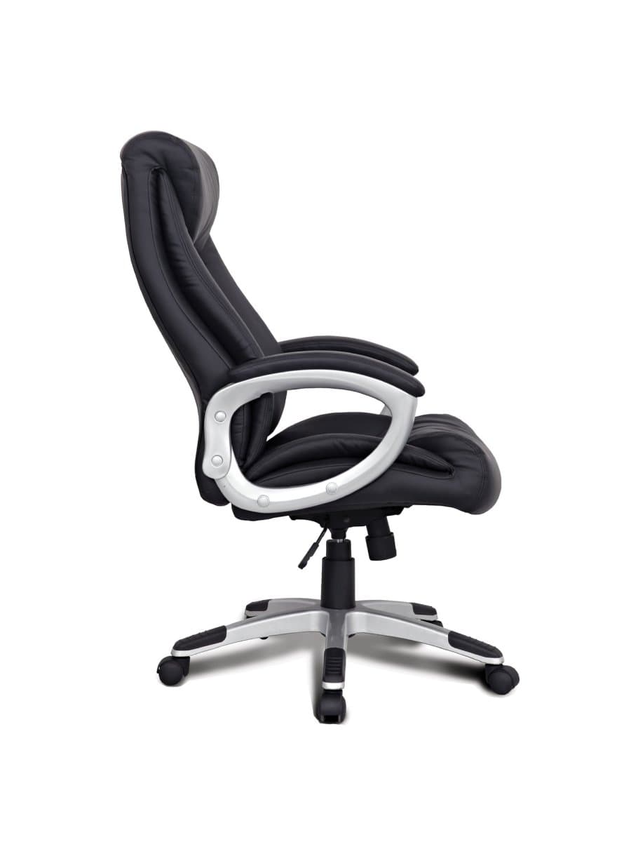 Кресло из натуральной кожи BRABIX "Grand EX-500", черное, 530861