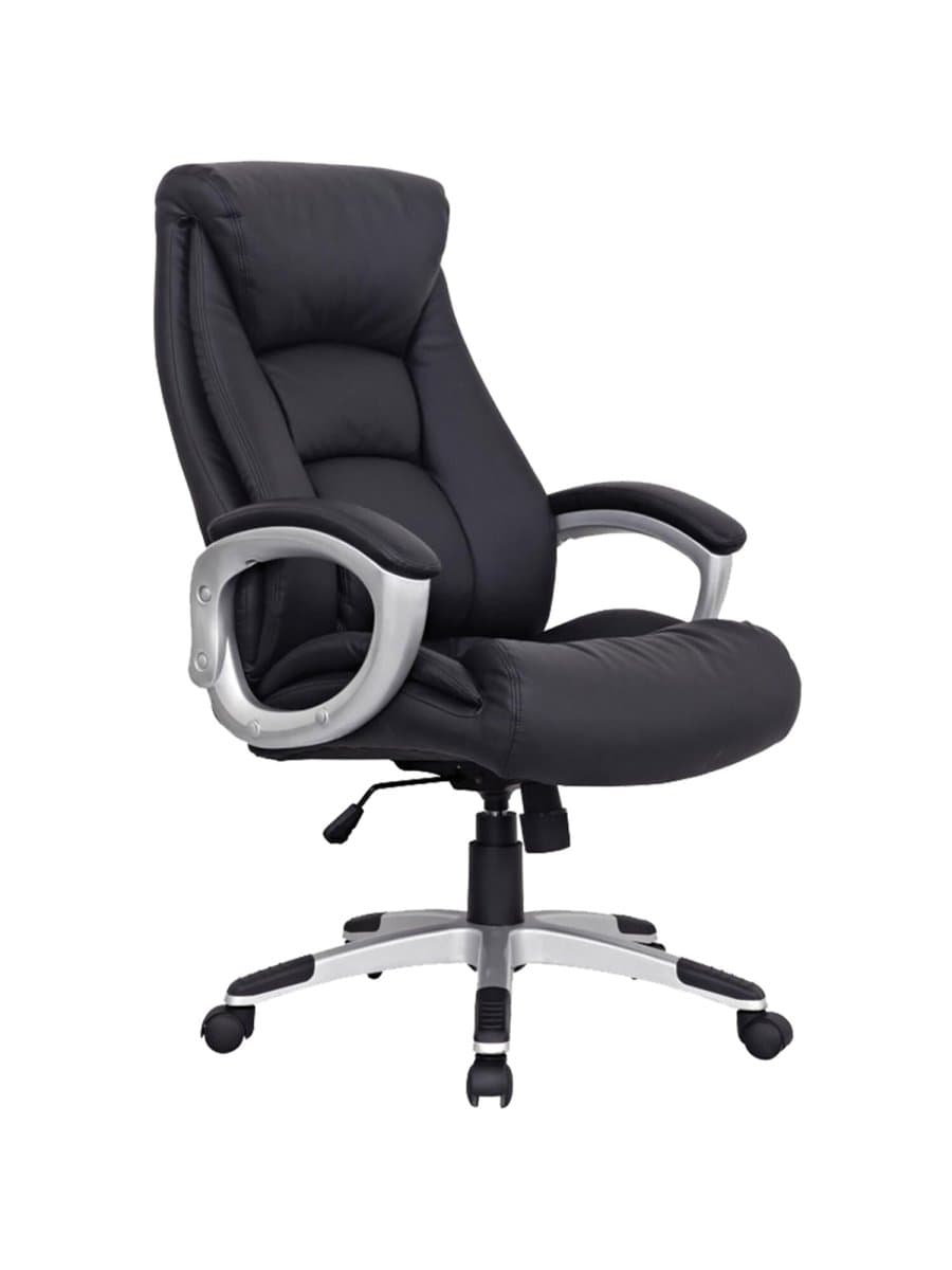 Кресло из натуральной кожи BRABIX "Grand EX-500", черное, 530861