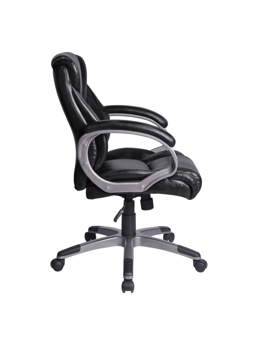 Кресло офисное BRABIX "Eldorado EX-504", экокожа, черное, 530874