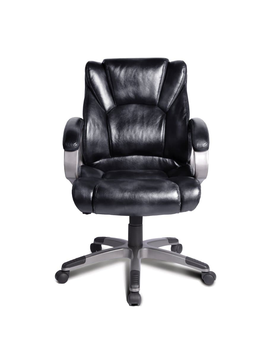 Кресло офисное BRABIX "Eldorado EX-504", экокожа, черное, 530874
