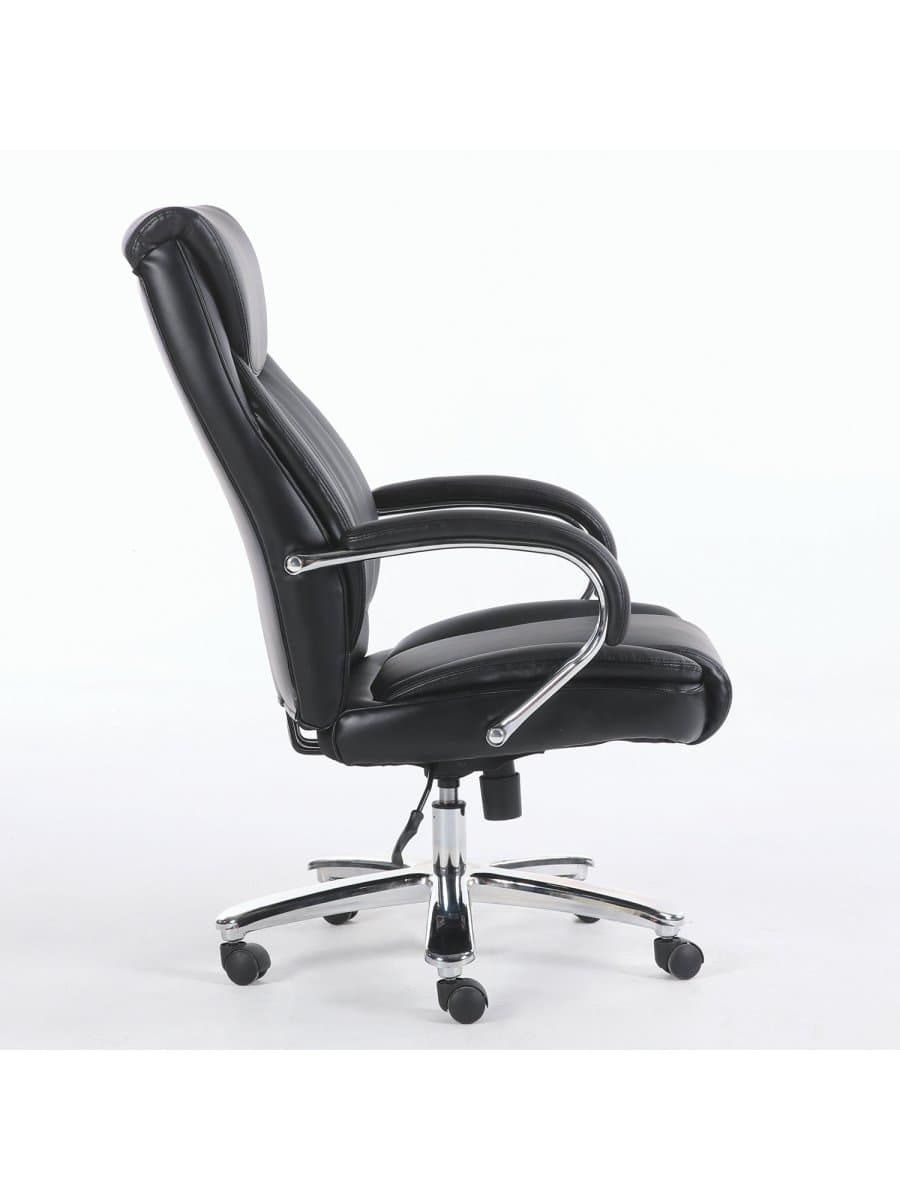 Кресло офисное BRABIX PREMIUM "Advance EX-575", хром, экокожа, черное, 531825