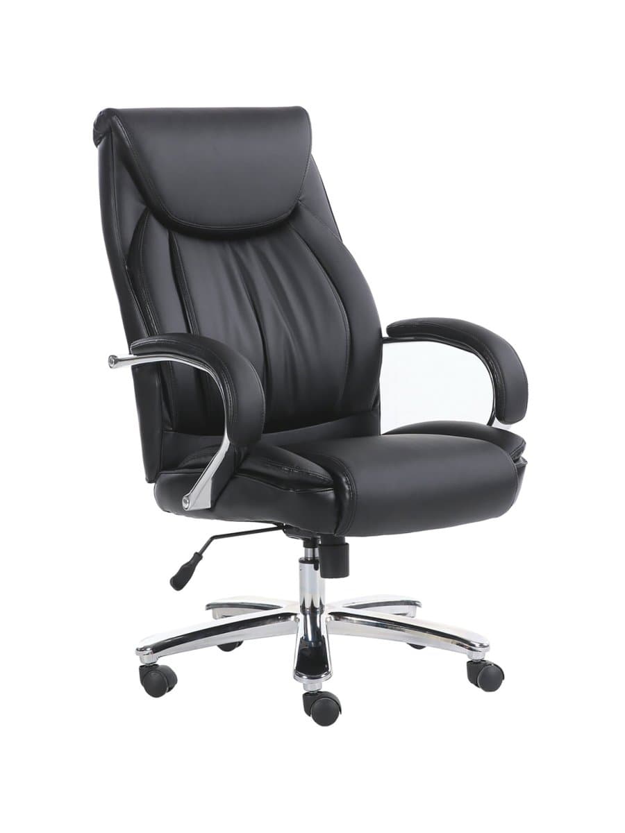 Кресло офисное BRABIX PREMIUM "Advance EX-575", хром, экокожа, черное, 531825