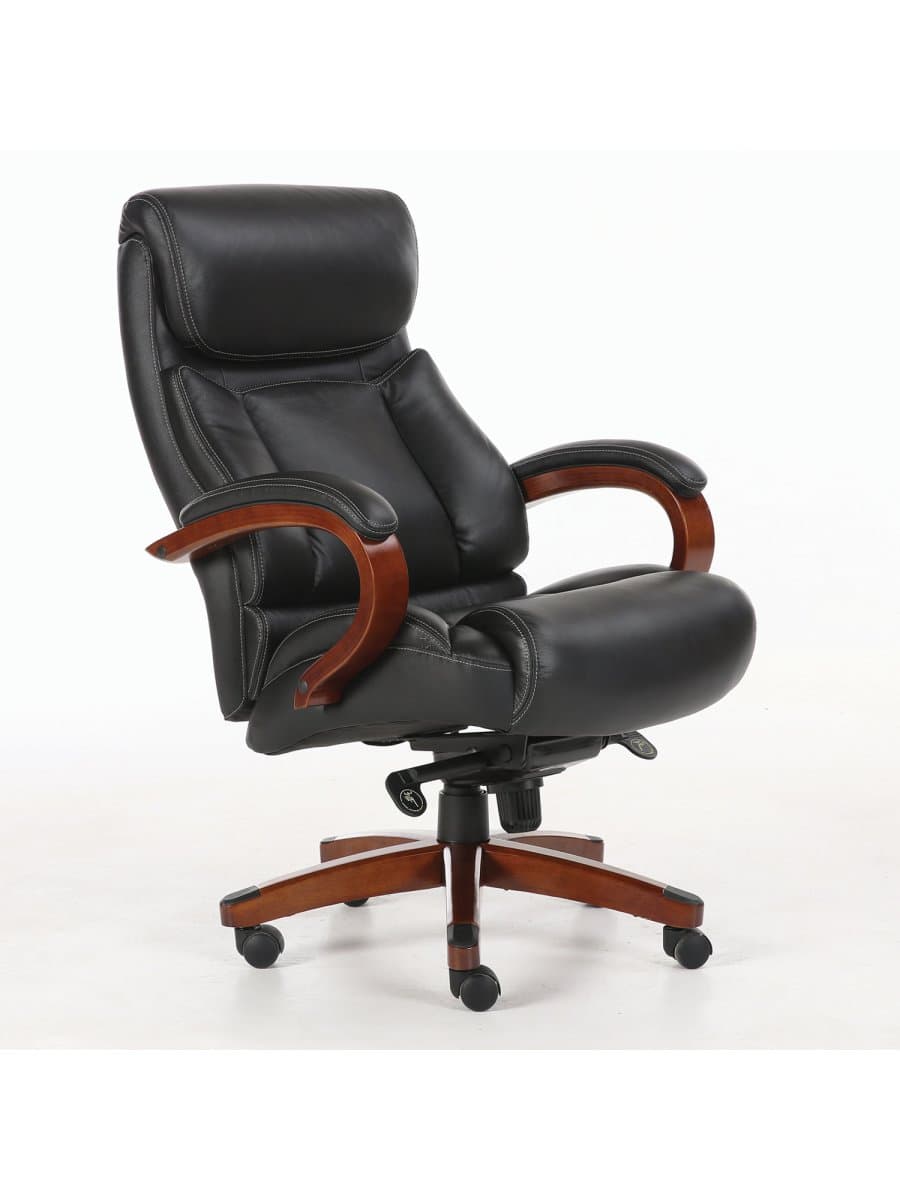 Кресло из натуральной кожи BRABIX PREMIUM "Infinity EX-707", дерево, черное, 531826