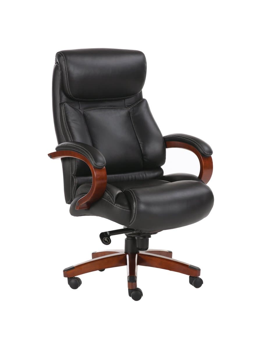 Кресло из натуральной кожи BRABIX PREMIUM "Infinity EX-707", дерево, черное, 531826
