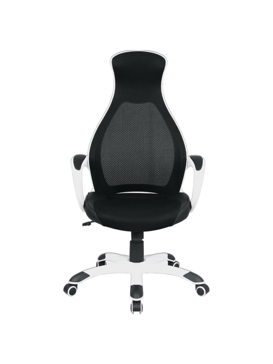 Кресло офисное BRABIX PREMIUM "Genesis EX-517", пластик белый, ткань/экокожа/сетка черная, 531573