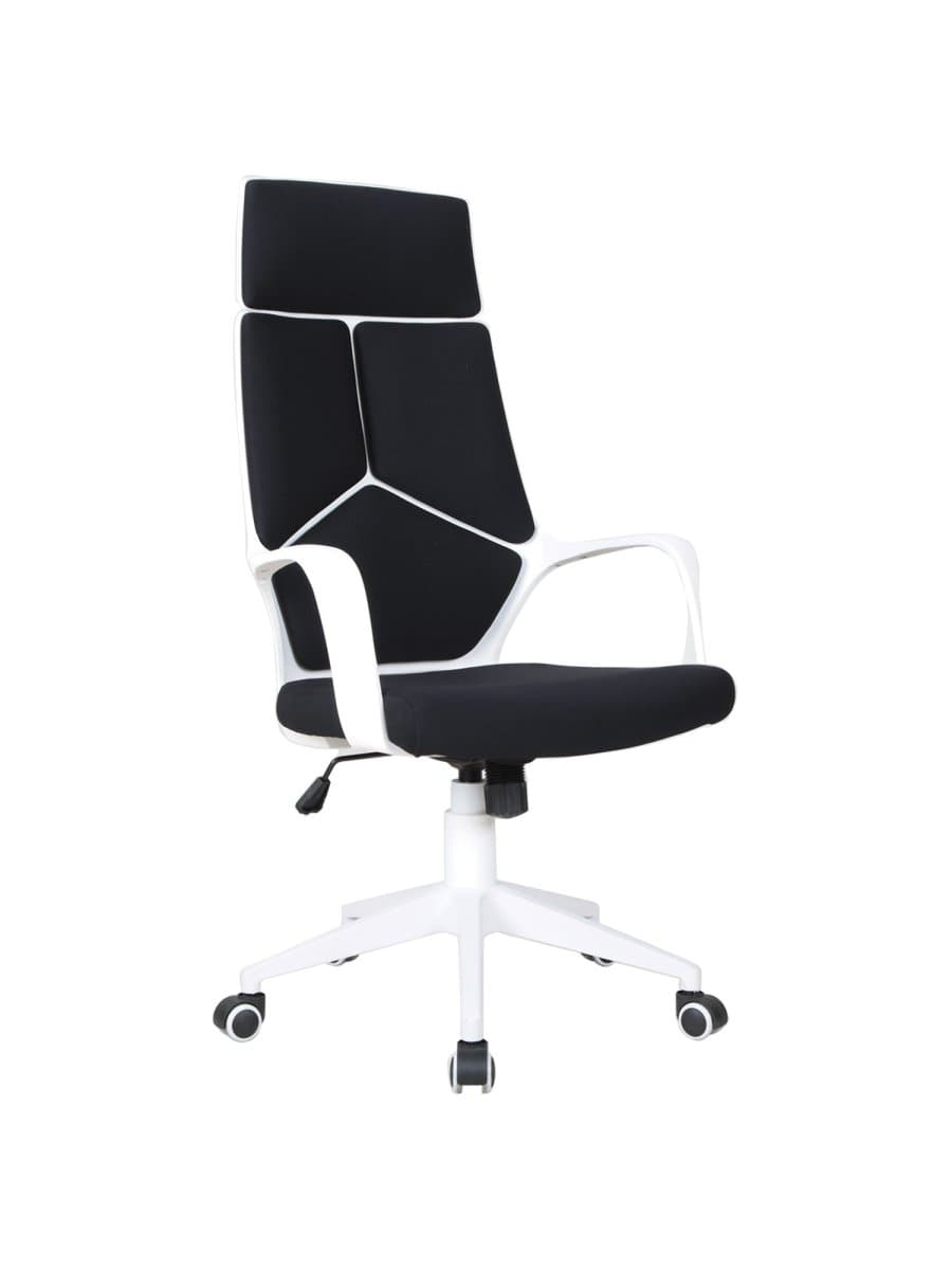 Кресло офисное BRABIX PREMIUM "Prime EX-515", пластик белый, ткань, черное, 531812