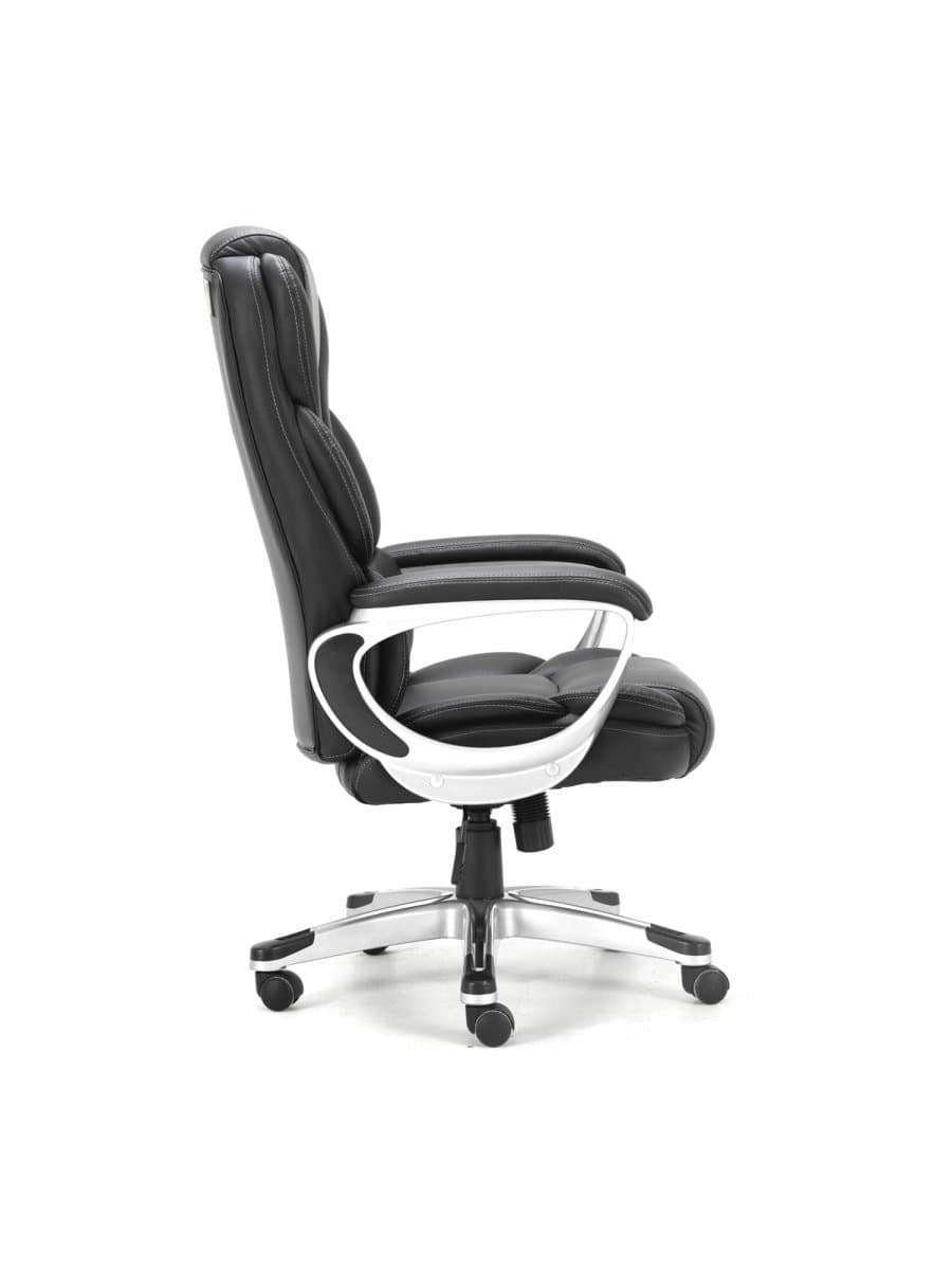 Кресло офисное BRABIX PREMIUM "Rest EX-555", пружинный блок, экокожа, черное, 531938