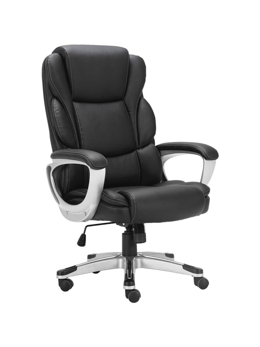 Кресло офисное BRABIX PREMIUM "Rest EX-555", пружинный блок, экокожа, черное, 531938
