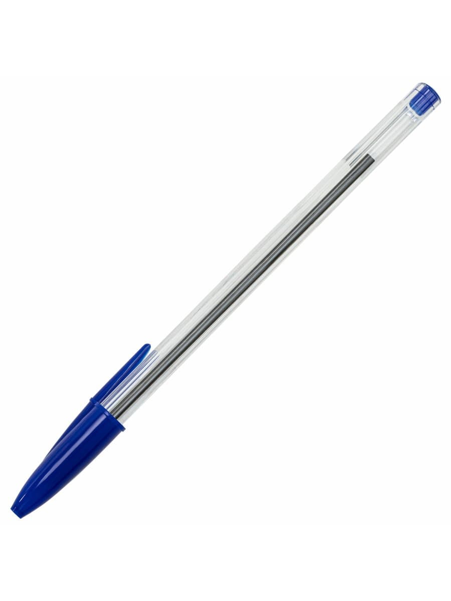 Ручка шариковая STAFF "Basic Budget BP-04", синяя, ВЫГОДНАЯ УПАКОВКА, КОМПЛЕКТ 50 штук, 880779