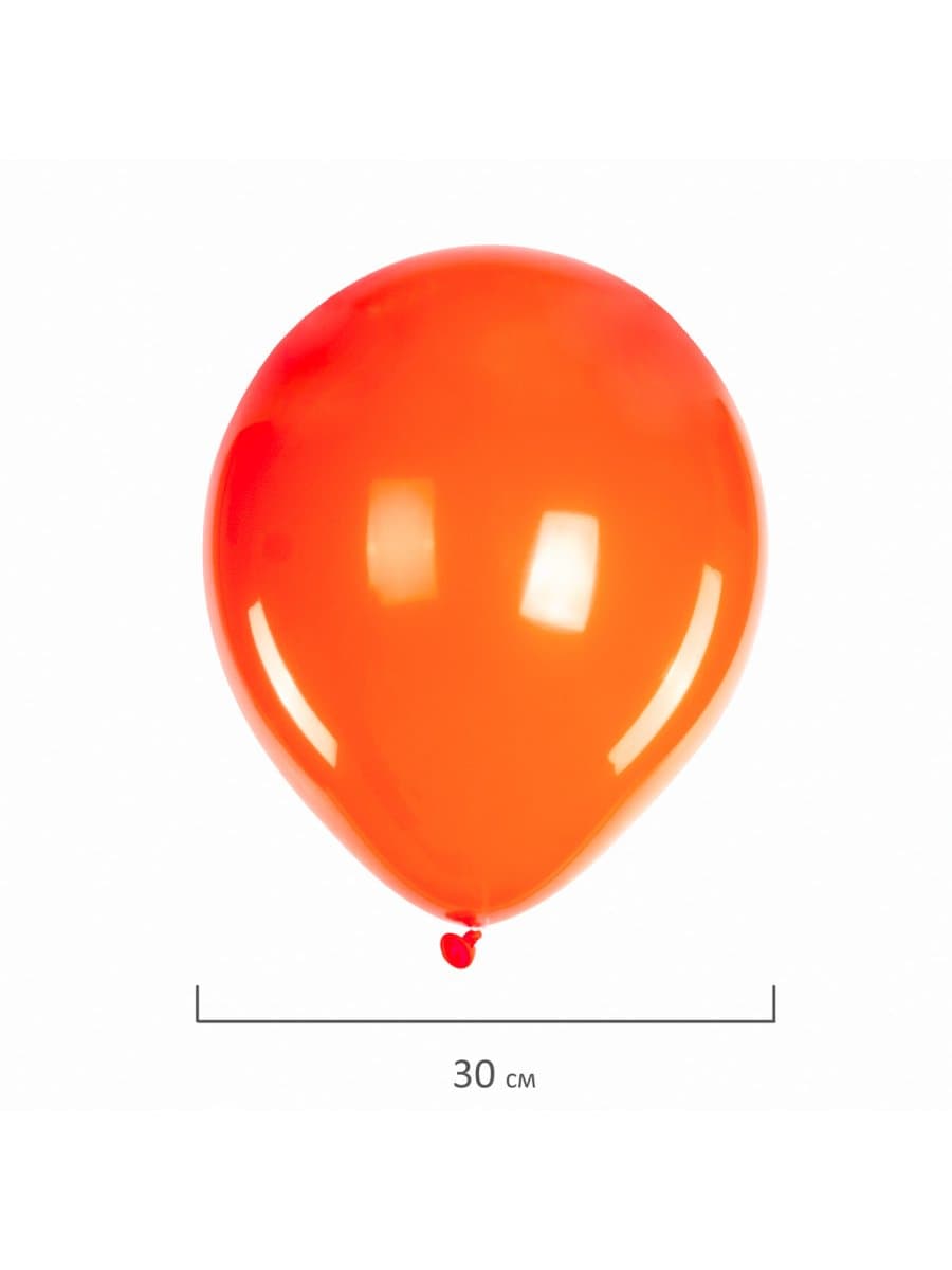 Шары воздушные ЗОЛОТАЯ СКАЗКА, 12" (30 см), КОМПЛЕКТ 50 штук, ассорти 10 цветов, пакет, 105003