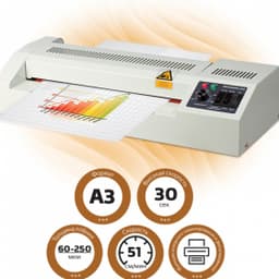 Ламинатор BRAUBERG 320, формат А3, 4 вала (2 гор., 2 хол.), толщина пленки (1 ст.) 60-250м, 531351