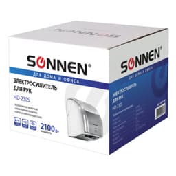 Сушилка для рук SONNEN HD-230S, 2100 Вт, нержавеющая сталь, 604195