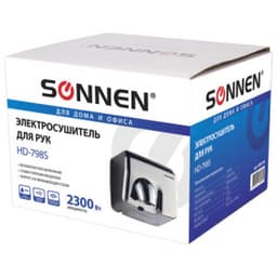 Сушилка для рук SONNEN HD-798S, 2300 Вт, нержавеющая сталь, 604194