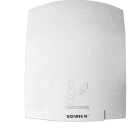 Сушилка для рук SONNEN HD-688, 2000 Вт, пластиковый корпус, белая, 604192
