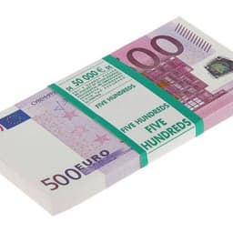 Деньги шуточные "500 евро", упаковка с ероподвесом, ш/к 72458